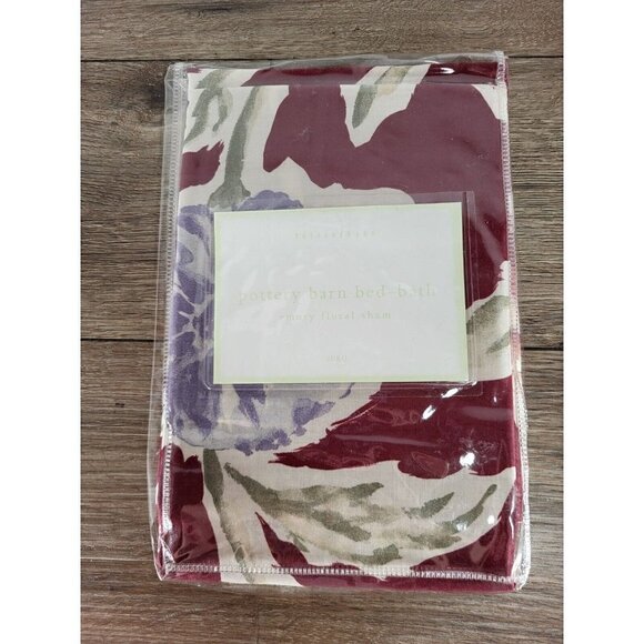 Pottery Barn Emory‎ Floral Sham Euro New